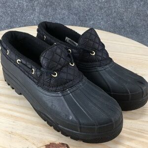 Sperry Black Quilted Women's Winter Boots